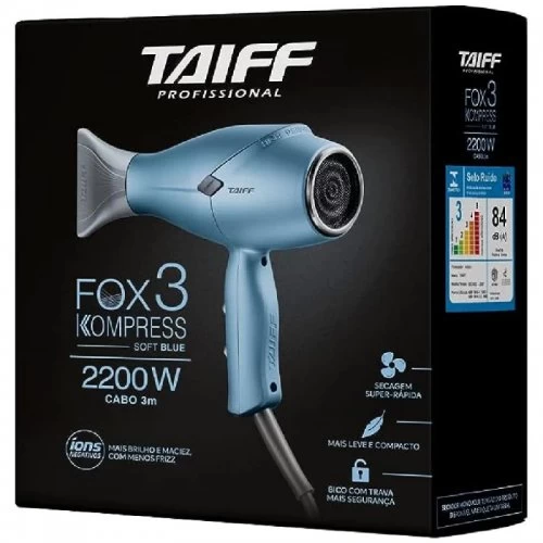 Secador Cabelo Taiff Fox Green Profissional 2200w - 220v