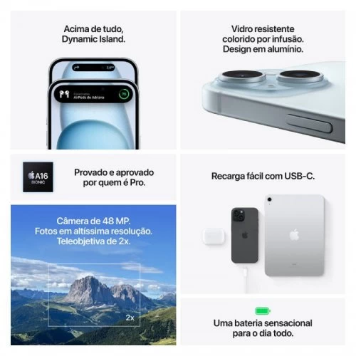 iPhone 15 - 128GB - Rosa