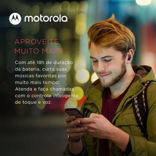 Fone de Ouvido Bluetooth: Moto Buds 105