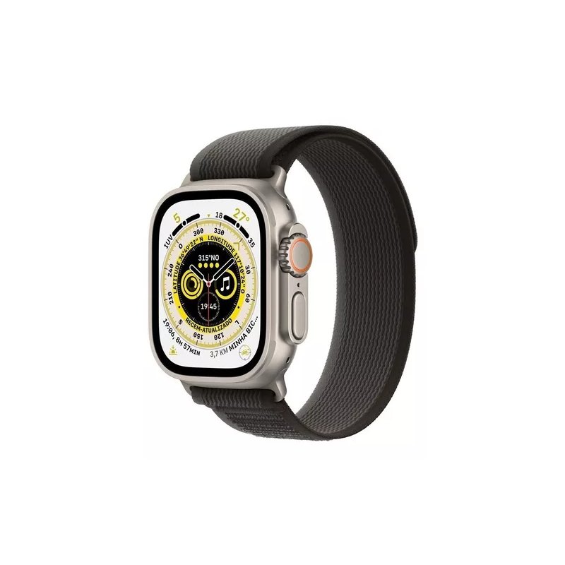 Apple Watch Ultra 1,9 GPS e Cellular Preto/Cinza MQFX3BZ/A
