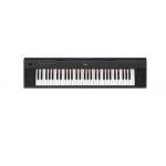 Teclado Digital Portátil Yamaha NP11 de 61 Teclas Sensitivas com Formato de Piano 10 Sons Preto