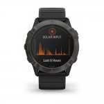 Relógio Multiesportivo Garmin Fenix 6X Pro Solar Cinza com Monitoramento Cardíaco no Pulso