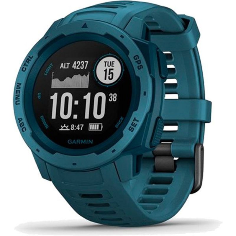 Relógio Multiesportivo Garmin Instinct Azul com Monitor Cardíaco e GPS