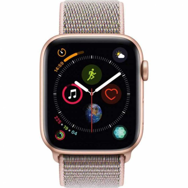 Apple Watch Series 4 GPS 44 mm Alumínio Dourado Pulseira Esportiva Loop Rosa